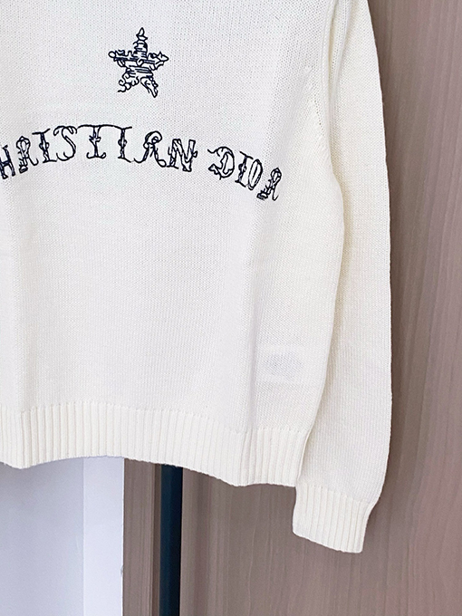 ディオールスーパーコピー 新しい新ロゴ柄長袖セーター