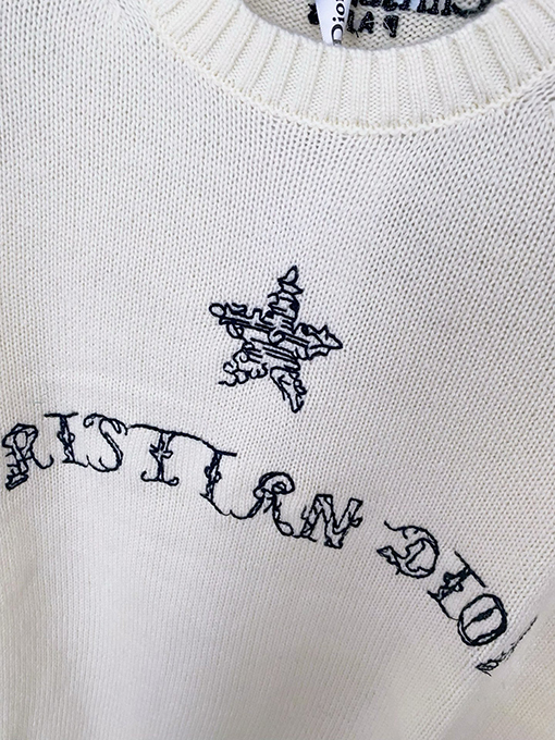 ディオールスーパーコピー 新しい新ロゴ柄長袖セーター