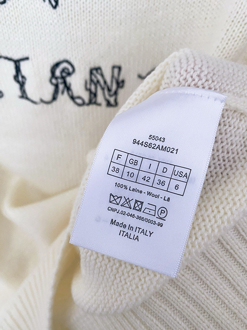 ディオールスーパーコピー 新しい新ロゴ柄長袖セーター