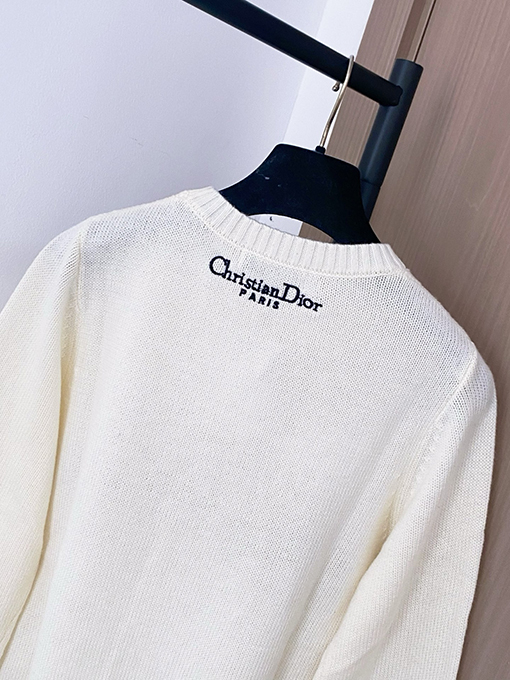 ディオールスーパーコピー 新しい新ロゴ柄長袖セーター