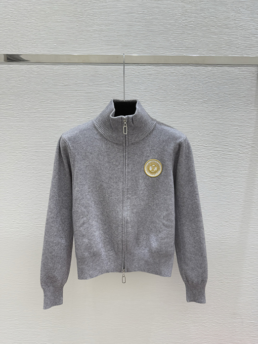 ルイヴィトン 新作ジップアップニットカーディガン