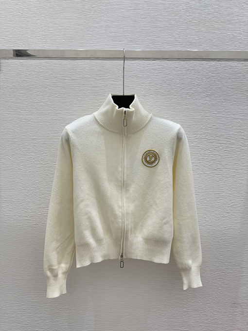 ルイヴィトン 新作ジップアップニットカーディガン