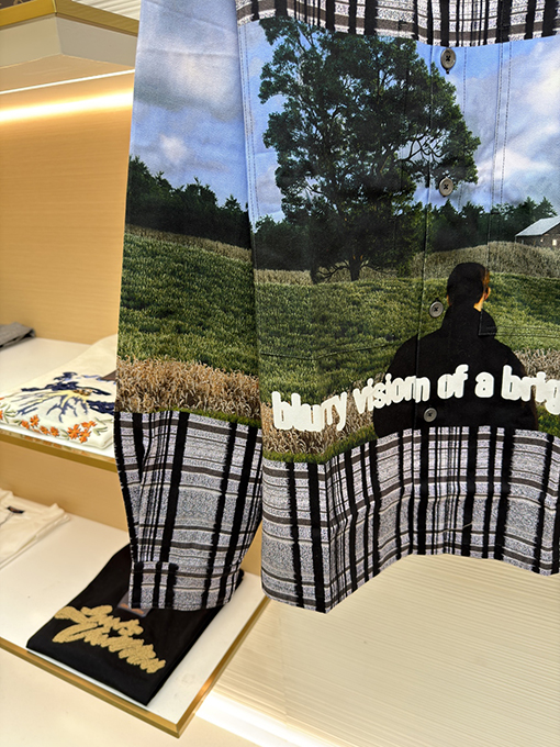 ルイヴィトン チェック柄長袖シャツ