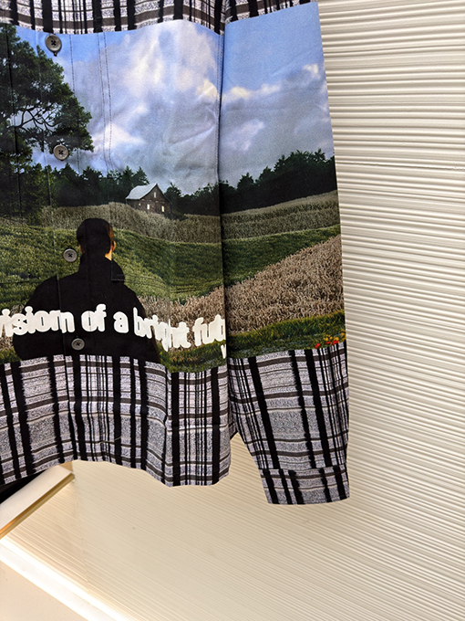 ルイヴィトン チェック柄長袖シャツ