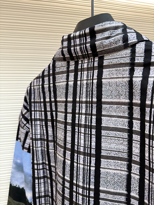 ルイヴィトン チェック柄長袖シャツ