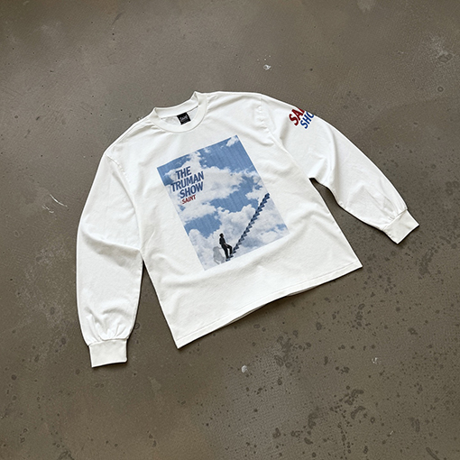 セントマイケル CTS-100 な 映画 へのオマージュトゥルーマン・ショーしたサンローラン限定ロングスリーブシャツ