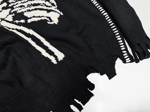 セントマイケル Vlone 破壊するをスケルトンがセーター