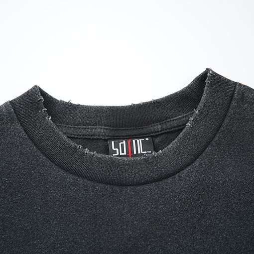 セントマイケル オーシャンブルースカイ アメリカンスタイル VTG ウォッシュダメージ長袖シャツ