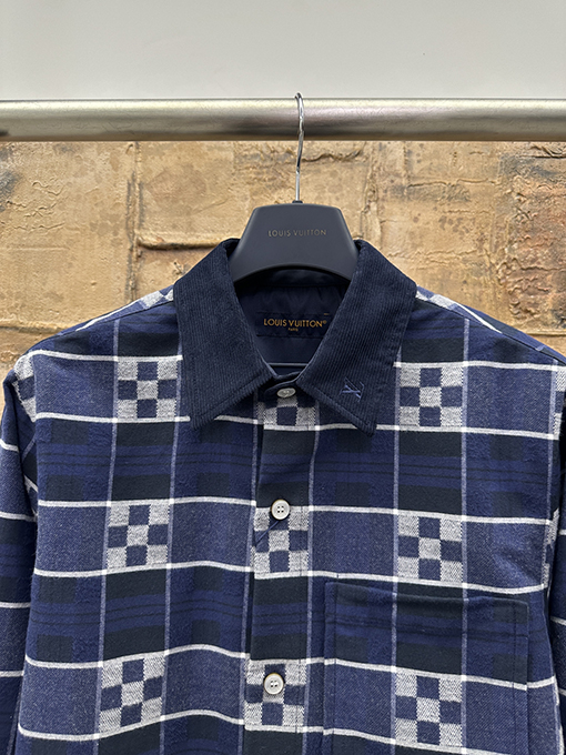 ルイヴィトン チェック柄フランネルシャツ