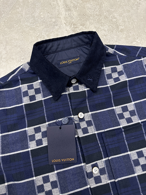 ルイヴィトン チェック柄フランネルシャツ