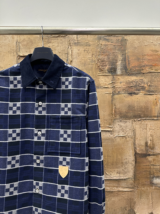 ルイヴィトン チェック柄フランネルシャツ