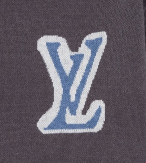 ルイヴィトン 大きなロゴジャカードセーター