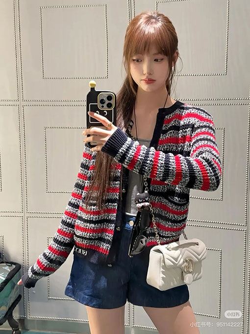 グッチスーパーコピー 新しいストライプニットコレクションカーディガン