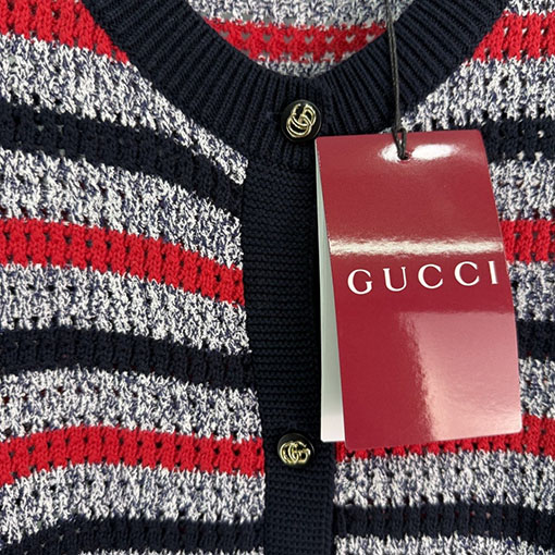 グッチスーパーコピー 新しいストライプニットコレクションカーディガン