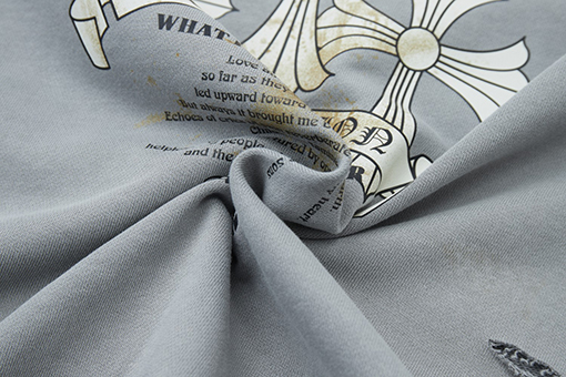 クロムハーツ クロスプリントレタークルーネックスウェットシャツ