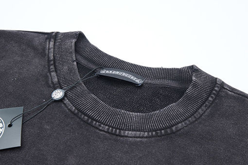 クロムハーツ クロスプリントレタークルーネックスウェットシャツ