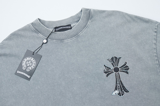 クロムハーツコピー 新モデルクロスプリントクルーネック長袖シャツ