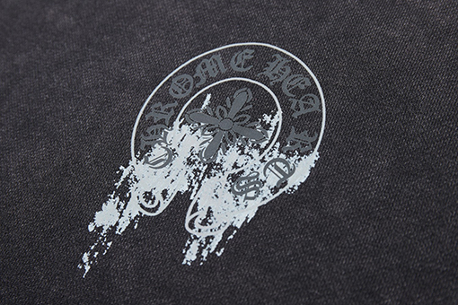 クロムハーツ 新作クロスプリントフロックレタークルーネックスウェットシャツ