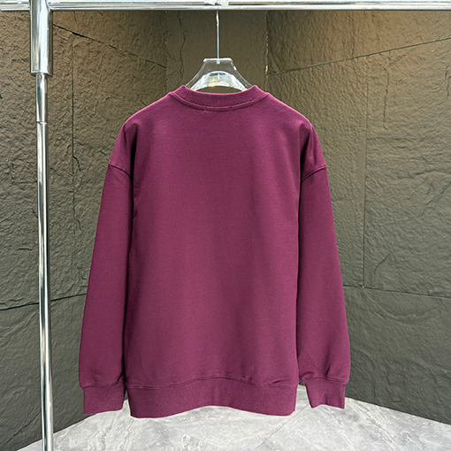 ロエベ 文字ロゴステッカーシリコンクルーネックスウェットシャツ