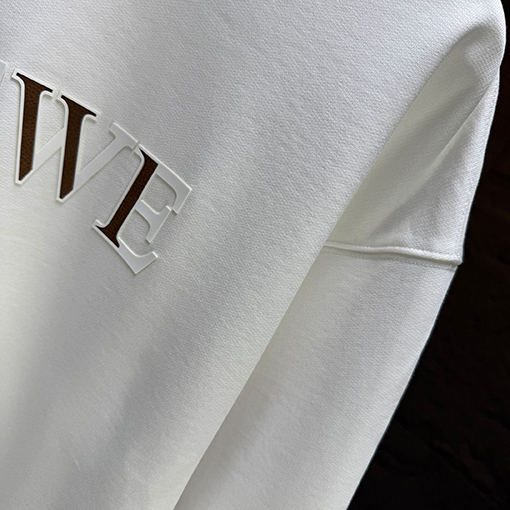 ロエベ 文字ロゴステッカーシリコンクルーネックスウェットシャツ