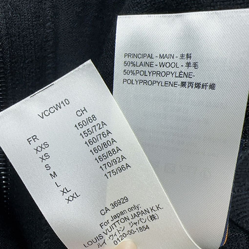 ルイヴィトン ジッパー付きジャカードニットカーディガン