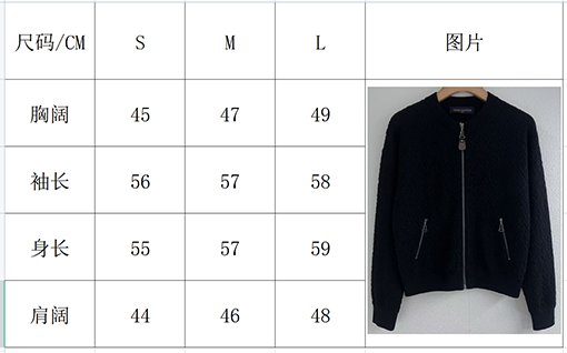 ルイヴィトン ジッパー付きジャカードニットカーディガン