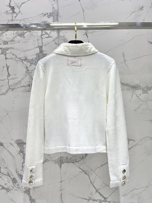 シャネル レディースダブルCのロゴとメタルバックルが付いたシャネルスタイルのカシミアニットカーディガン