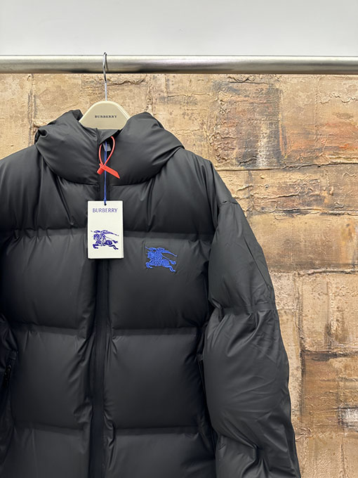 バーバリー ウォーホース刺繍ダウンジャケット