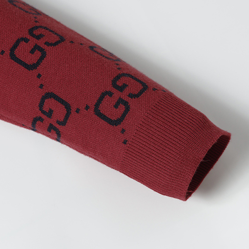 グッチ 新モデルロゴジャカードニットクルーネックセーター