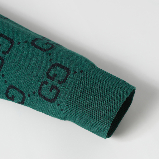 グッチ 新モデルロゴジャカードニットクルーネックセーター