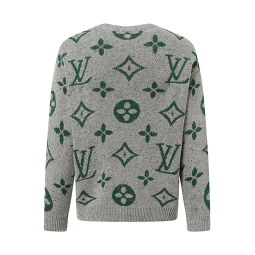 ルイヴィトン ロゴジャカード長袖セーター