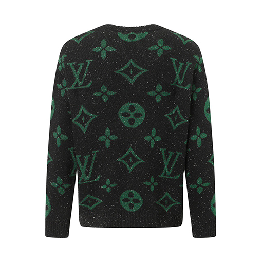 ルイヴィトン ロゴジャカード長袖セーター