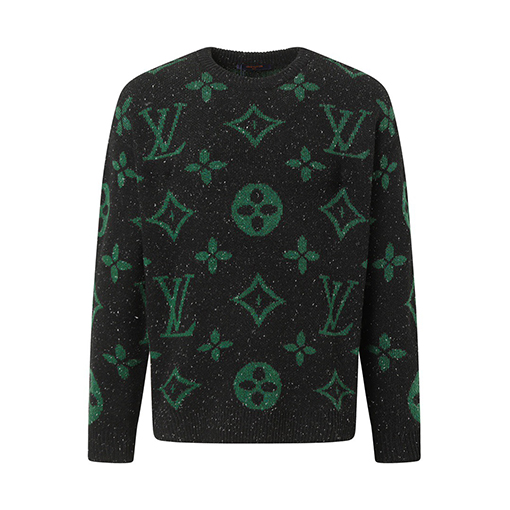 ルイヴィトン ロゴジャカード長袖セーター