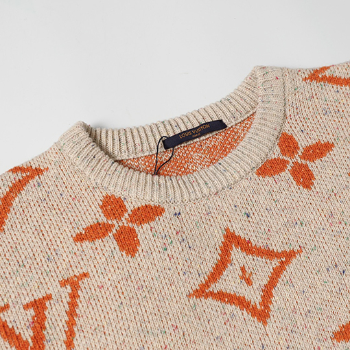 ルイヴィトン ロゴジャカード長袖セーター