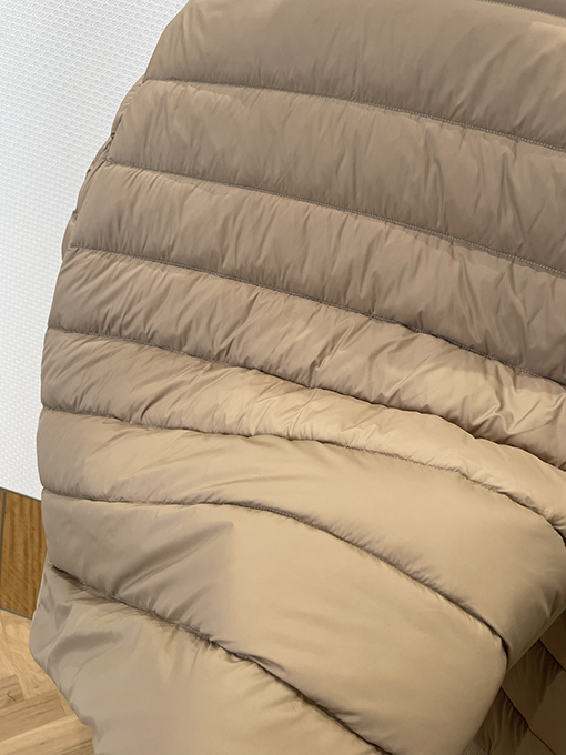 モンクレール パッチワークラムウールカラーダウンジャケット