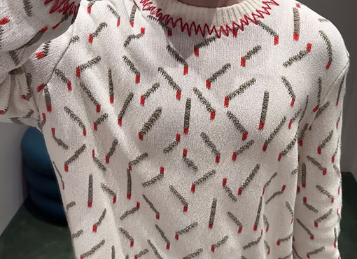 ボッテガヴェネタ マッチ棒ニットウェア