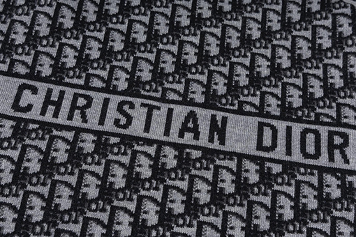 ディオールコピー モノグラム柄のリバーシブルカシミアクルーネックセーター