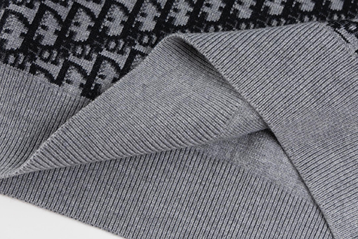 ディオールコピー モノグラム柄のリバーシブルカシミアクルーネックセーター