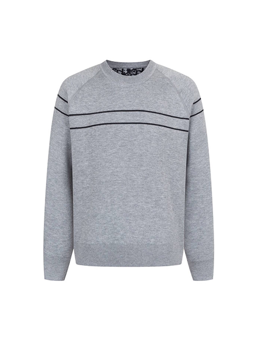 ディオールコピー モノグラム柄のリバーシブルカシミアクルーネックセーター