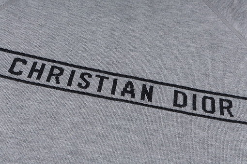 ディオールコピー モノグラム柄のリバーシブルカシミアクルーネックセーター