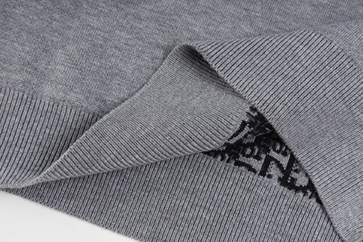 ディオールコピー モノグラム柄のリバーシブルカシミアクルーネックセーター