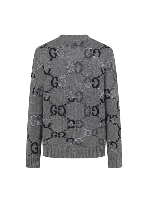 グッチ ダブルGグラデーションオールオーバープリントニットカーディガン