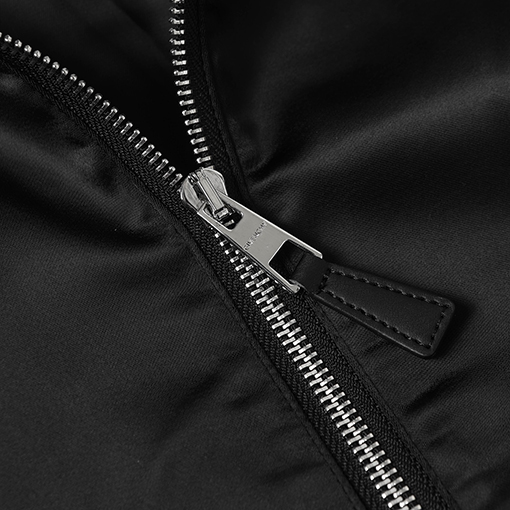 ジバンシイ GIVENCHY Paris サテンアップリケパッチワークレザーボンバージャケット