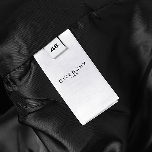 ジバンシイ GIVENCHY Paris サテンアップリケパッチワークレザーボンバージャケット