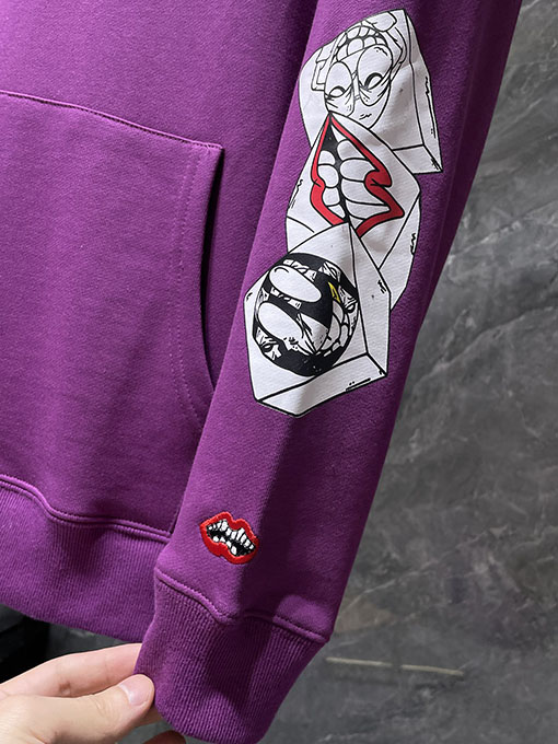 クロムハーツスーパーコピー Matty Boy 紫色のフード付きスウェットシャツ