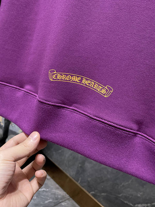 クロムハーツスーパーコピー Matty Boy 紫色のフード付きスウェットシャツ