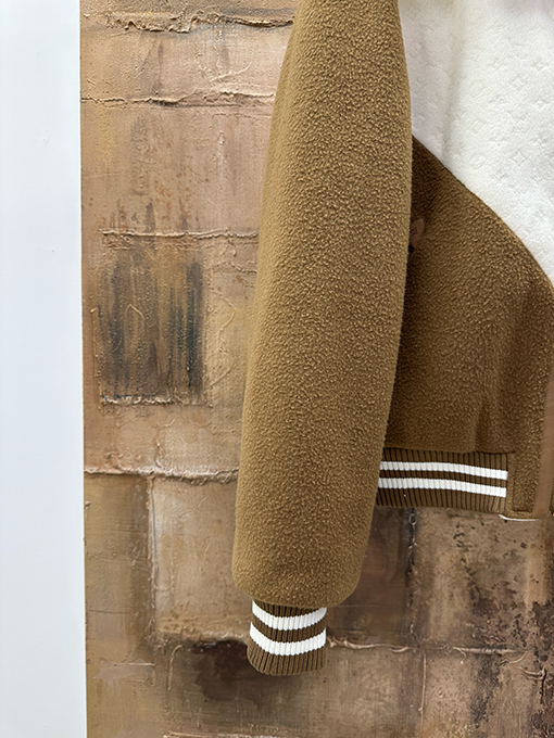 ルイヴィトンスーパーコピー カラーブロックのファートリムコットンコート