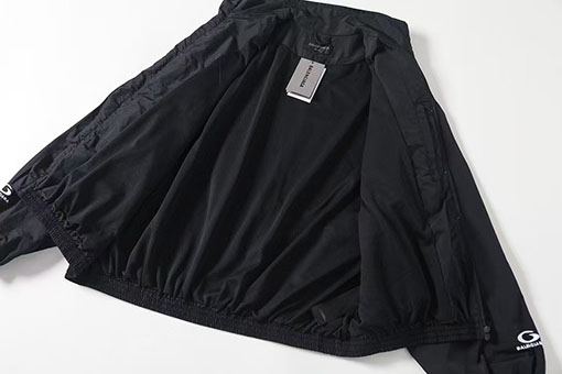 バレンシアガ Balenc1aga ハーフリング01刺繍バスケットボールウィンドブレーカージャケット