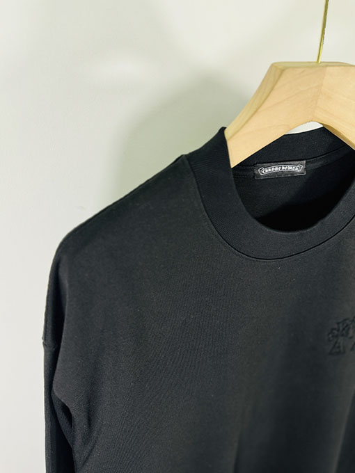 クロムハーツ 馬蹄のクロスアップリケ刺繍りカップルカジュアル長袖シャツ