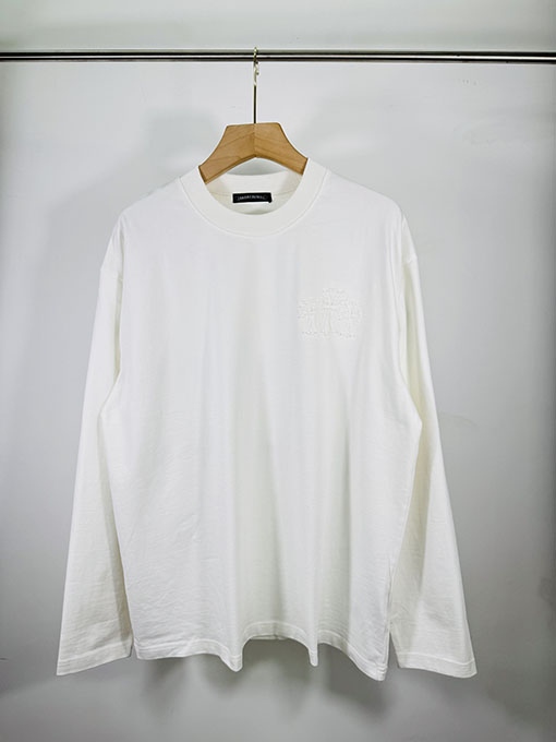 クロムハーツ 馬蹄のクロスアップリケ刺繍りカップルカジュアル長袖シャツ